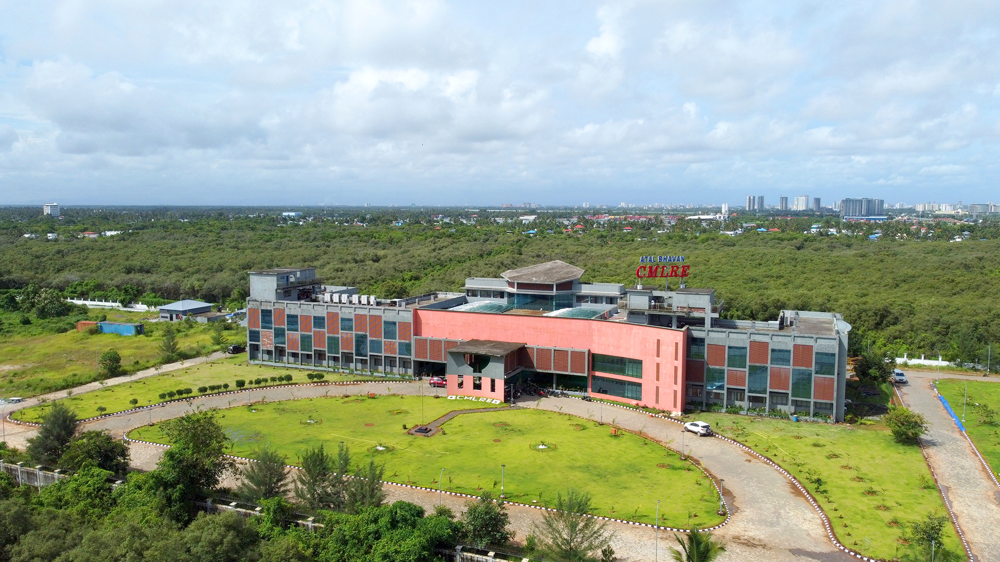 Aerial view of the Centre for Marine Living Resources and Ecology (CMLRE), Kochi, India, host institution of IndOBIS and a national centre for marine biodiversity research.<br>Photo: CMLRE